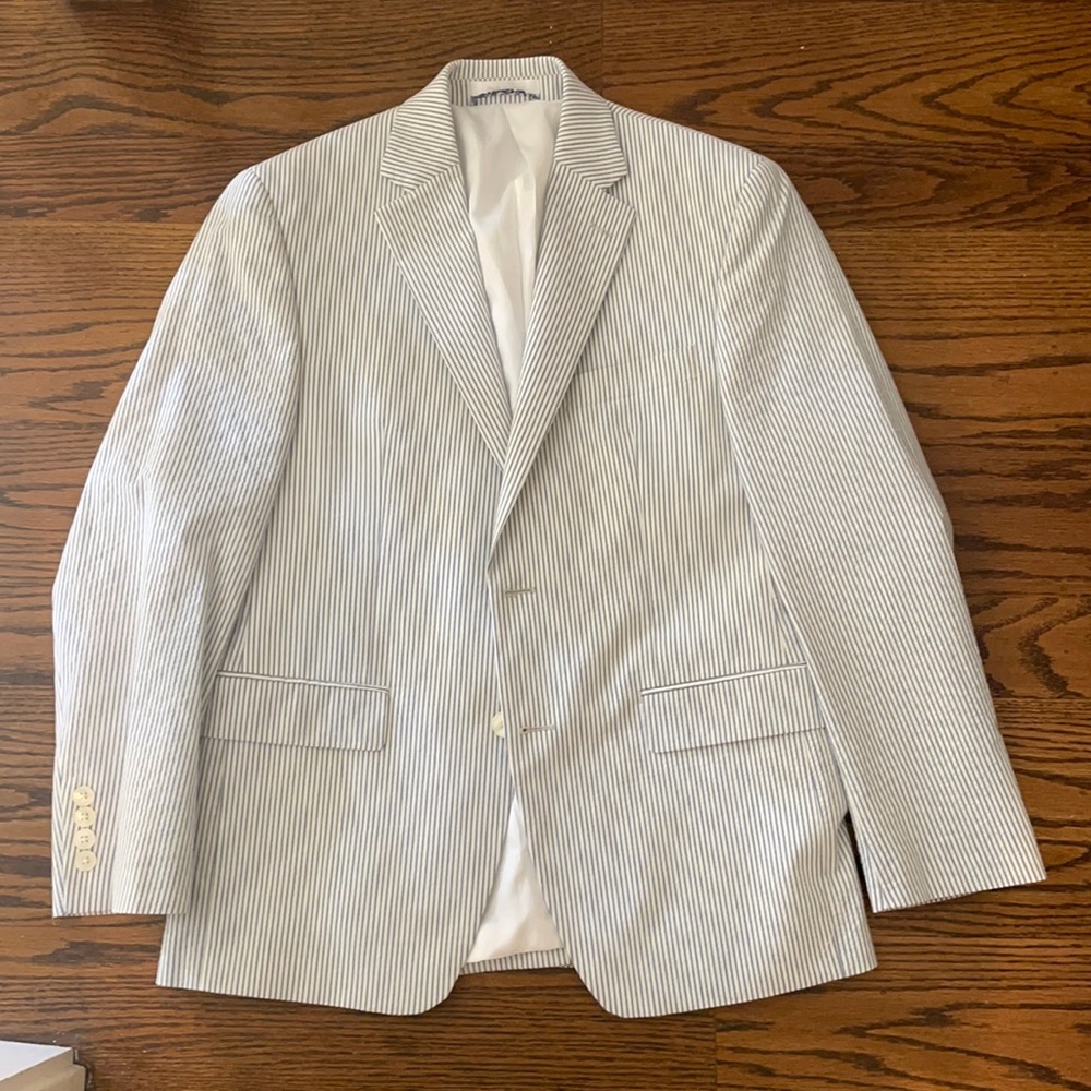Ralph Lauren seersucker blazer.  Worn once.